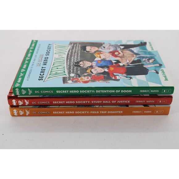 DC Comics Secret Heroes Society Book Lot Detention Of Doom Study Hall Justice... - Picture 8 of 10